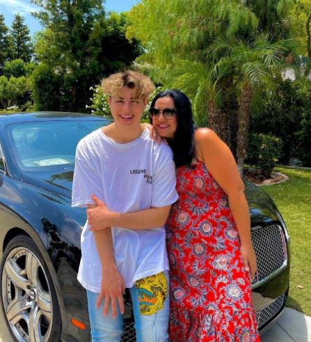 Keemokazi with his mother Nina Hazem