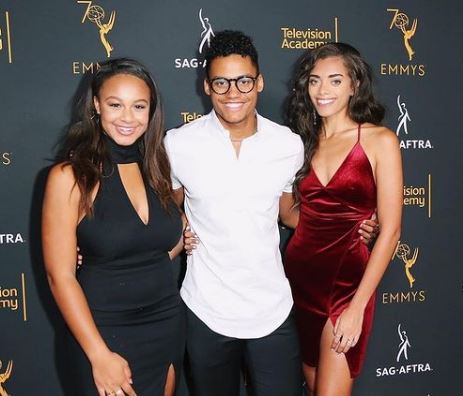 Kiara Barnes with her best friends