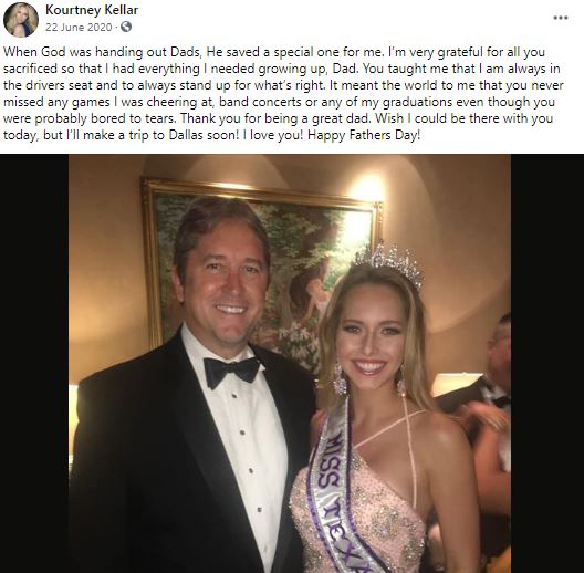 Kourtney Kellar and her father