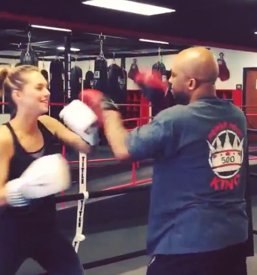 Kourtney Kellar learned boxing