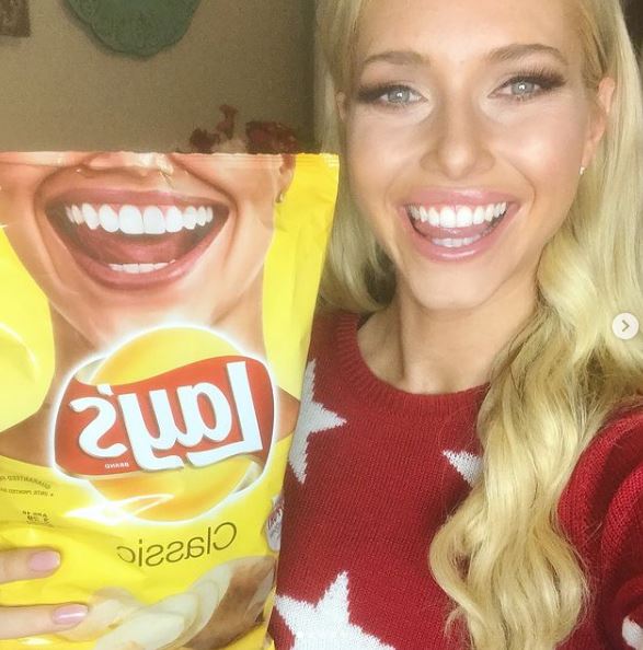 Kourtney Kellar smile was chosen by Lays