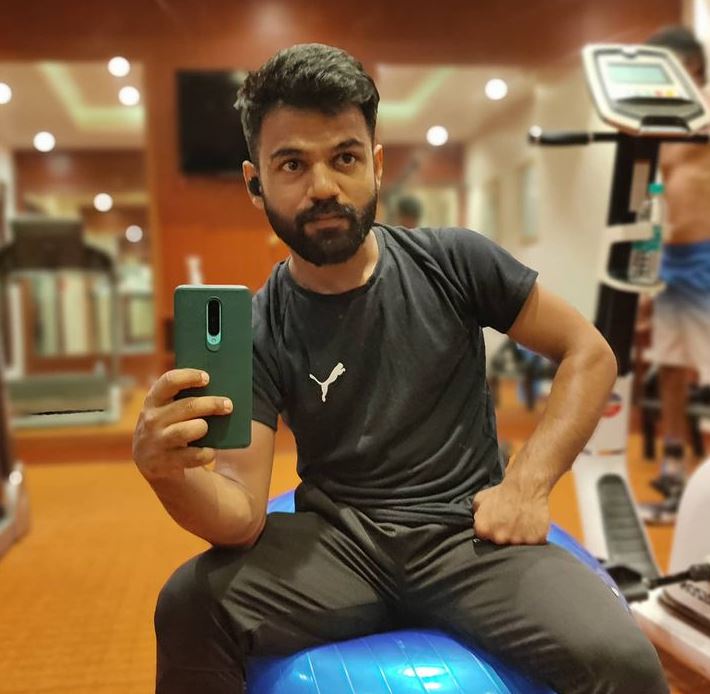 Krishna Nagar at gym