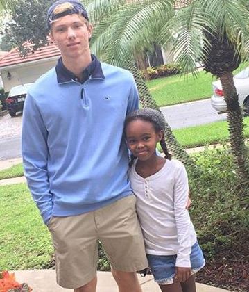 Lidya Jewett and her brother