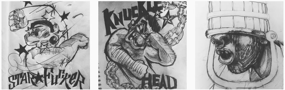 Louis Eisner sketches