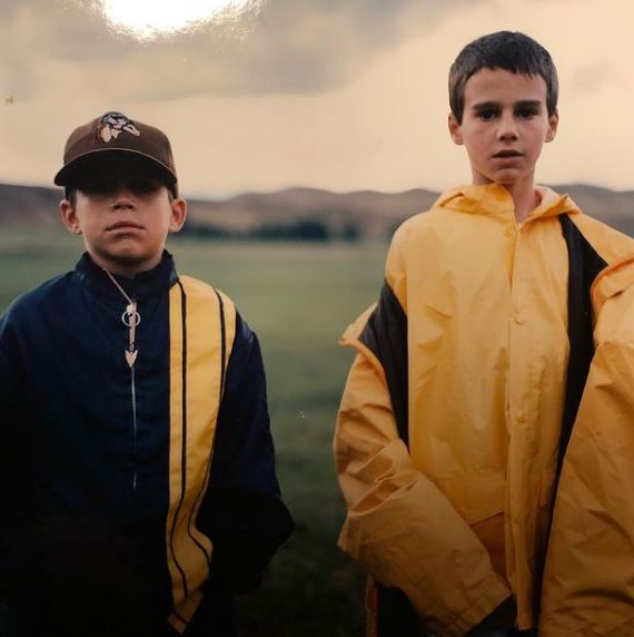 Louis Eisner with her brother