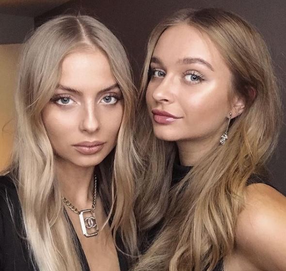 Margaux Alexandra with her bestie