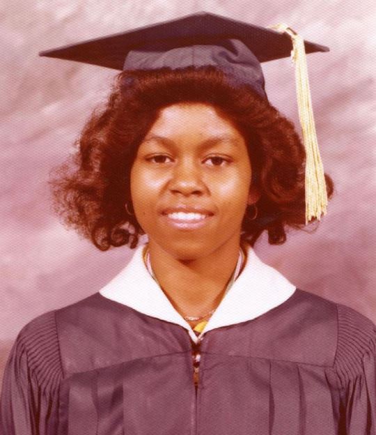 Michelle Obama Graduation Photo (Education, College & School)