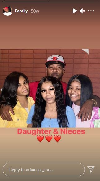 Mo Fayne with his daughter and nieces