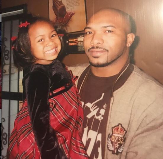 Mo Fayne's old photo with his daughter