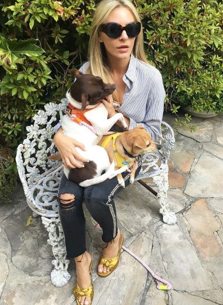 Morgan Stewart is a dog lover