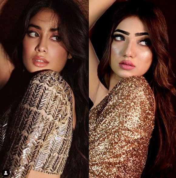 Muskan Sharma dressed up like Bollywood actresses