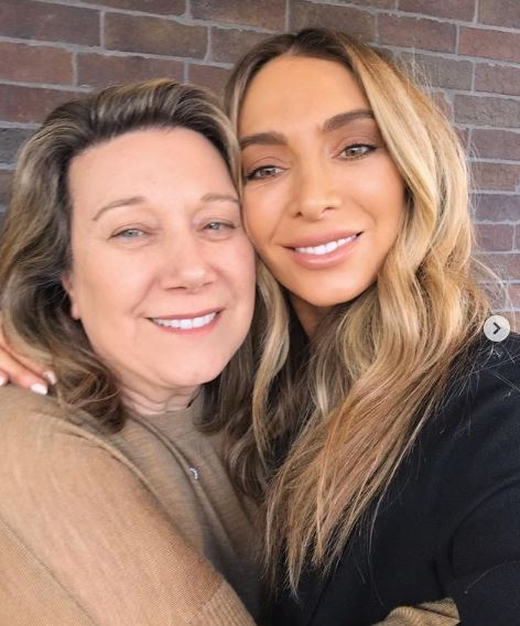 Nadia Bartel with her mother