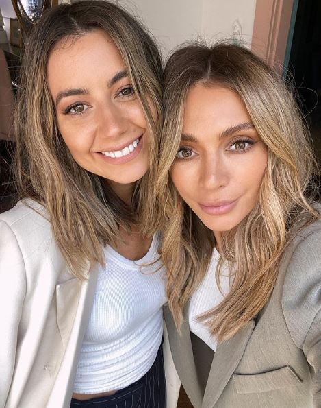 Nadia Bartel with her sister Michelle Ring