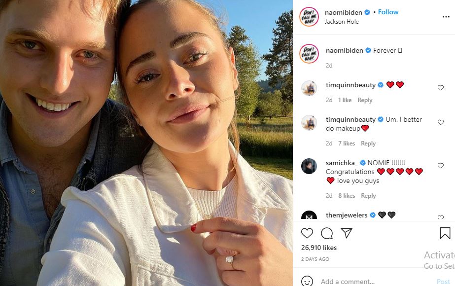 Naomi Biden got engaged to her long-time boyfriend Peter Neal