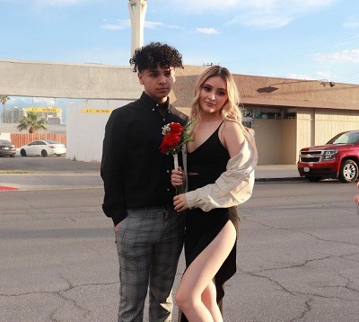Nathaly Cuevas with her boyfriend Jacob Macias