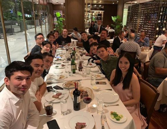 Neil Arce with his family members