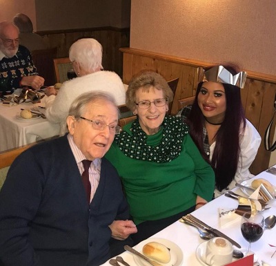 Nikita Jasmine with her grandmother Veronica Heslop and grandfather