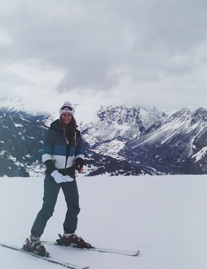 Olga Sharypova loves ice skiing