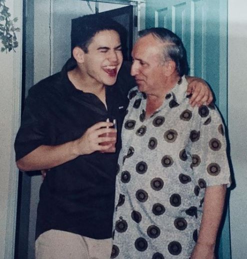 Paolo Contis with his father Renato Soru Contis