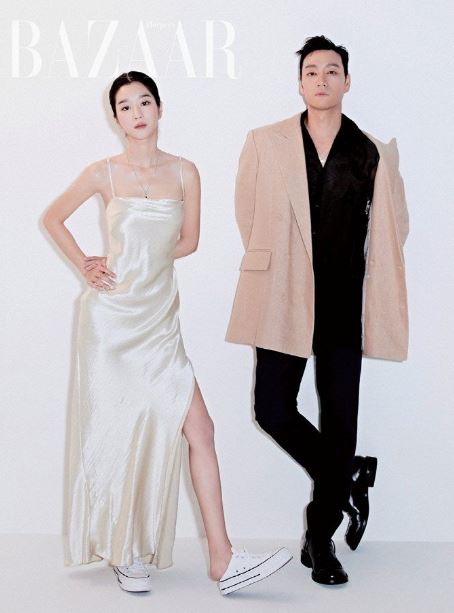 Park Hae-soo on Harper Bazaar's campaign