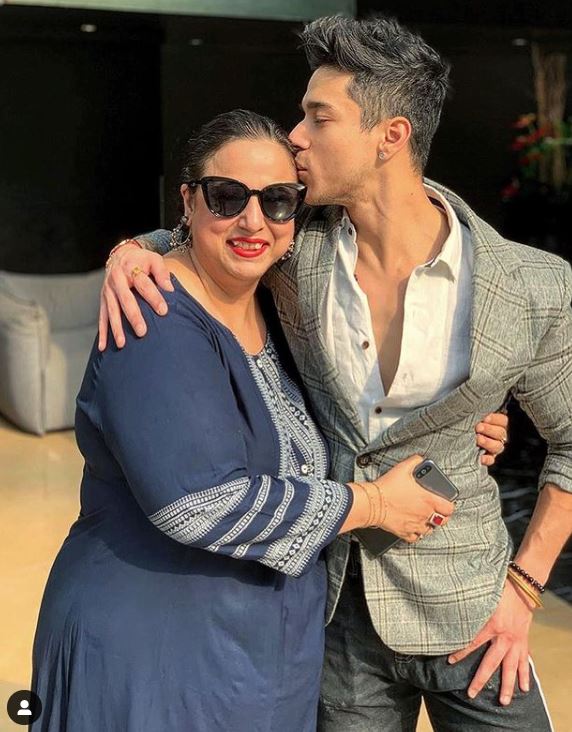 Pratik Sehajpal with his mom