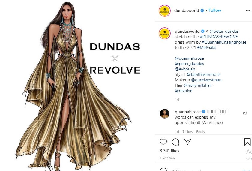 Quannah Chasinghorse's Met Gala Dress