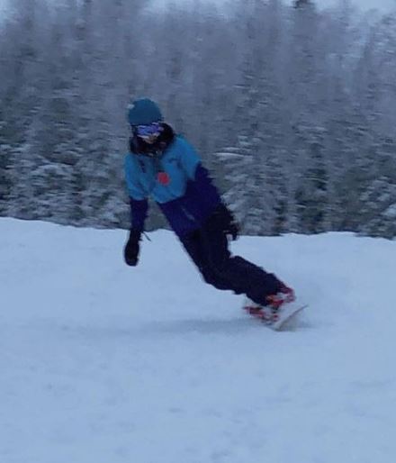 Quannah loves ice skiings