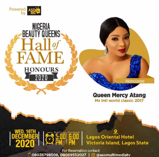 Queen Mercy Atang appeared in Hall of Fame