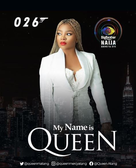 Queen Mercy Atang participated in Big Brother Naija (season 6)