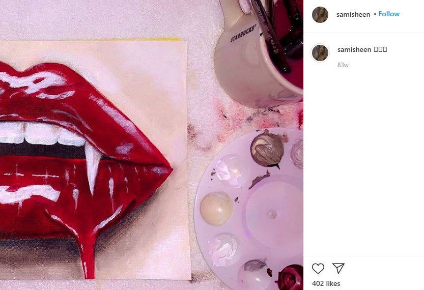 Sami Sheen loves painting