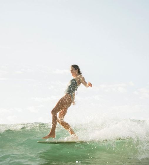 Sarah Brady is a professional surfer
