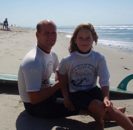 Sarah Brady with her father Matt Brady