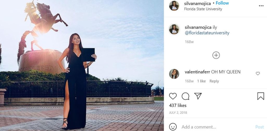 Silvana Mojica received her graduation degree