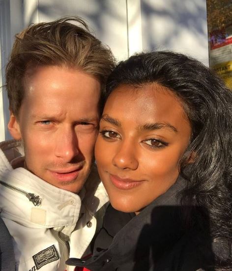 Simone Ashley and her friend
