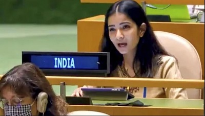 Sneha Dubey became the young and first female secretary to represent India at UNA