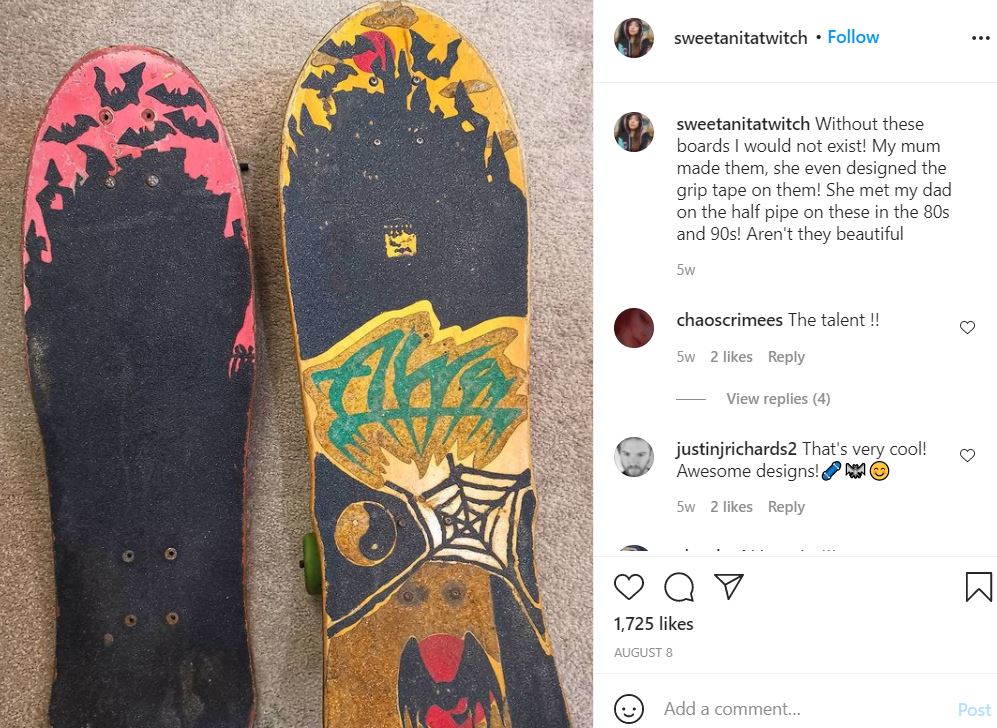 Sweet Anita likes skating