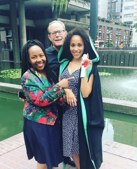 Tanya Fear with her parents