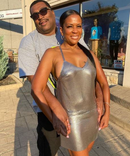Terry Lee Flenory with his wife Tonesa Welch