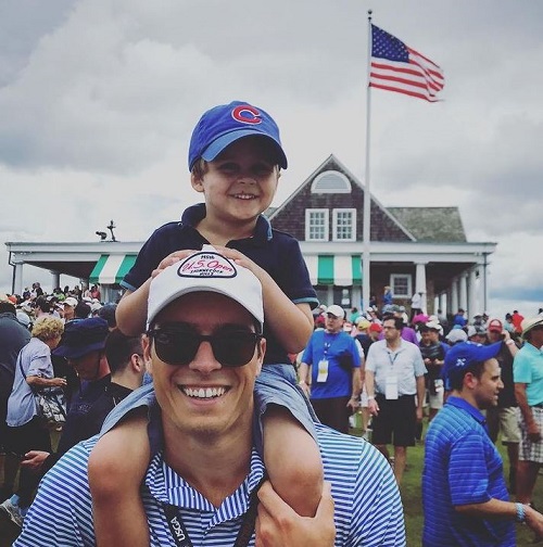 William Reeve with his nephew Christopher Russel Givens