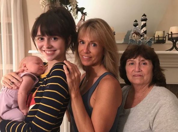 Acacia Kersey with her mom Melissa Clark and grandmother