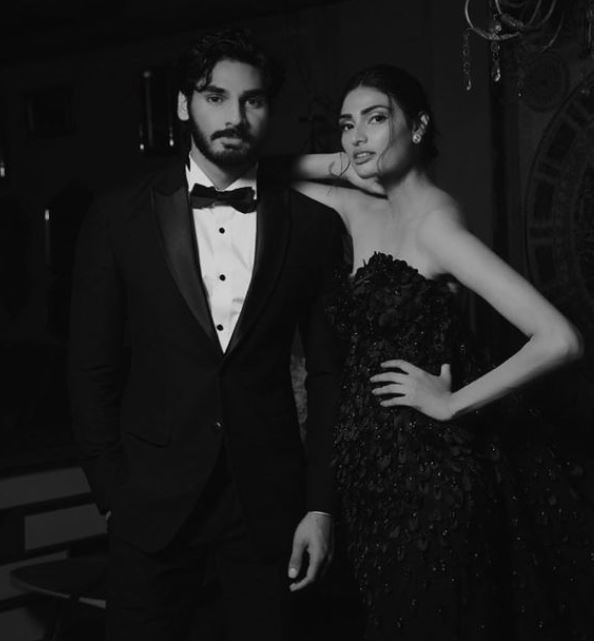 Ahan Shetty with his sister