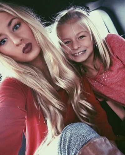 Alexis Sharkey with her niece