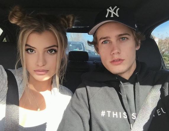 Alissa Violet with her friend Neel