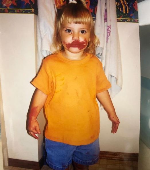 An old photo of Alissa Violet