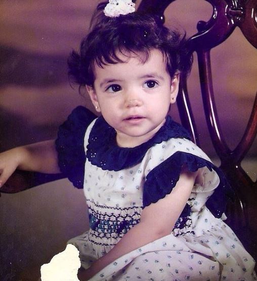 An old photo of Cristina Rodlo