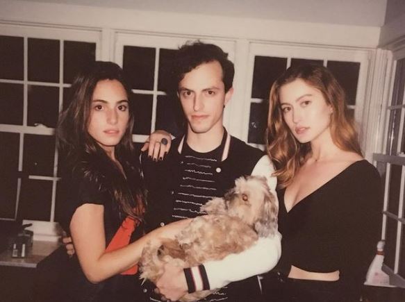 An old photo of Olivia Macklin with her friends