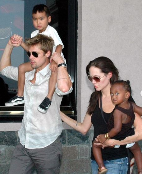 An old photo of Zahara with her adoptive parents