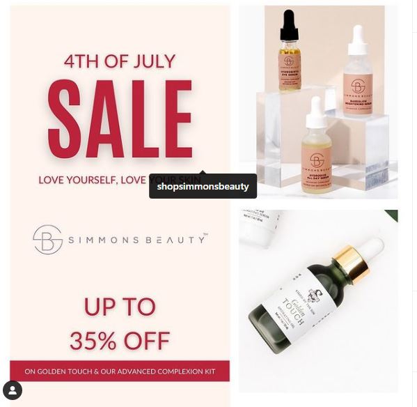 Angela Simmons skinare brand