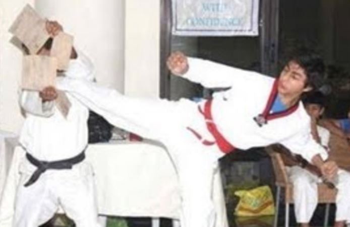 Aryan Khan is a black belt