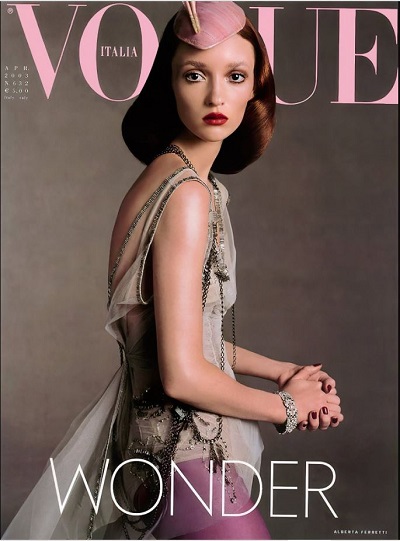 Audrey Marnay got featured on the cover of Vogue